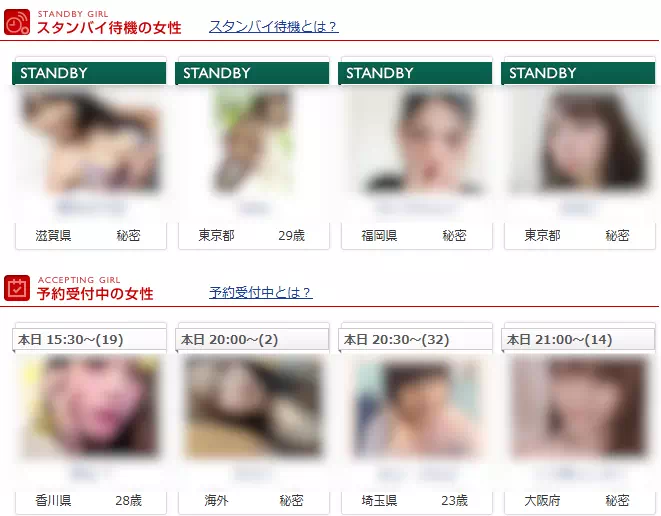 スタンバイ一覧
